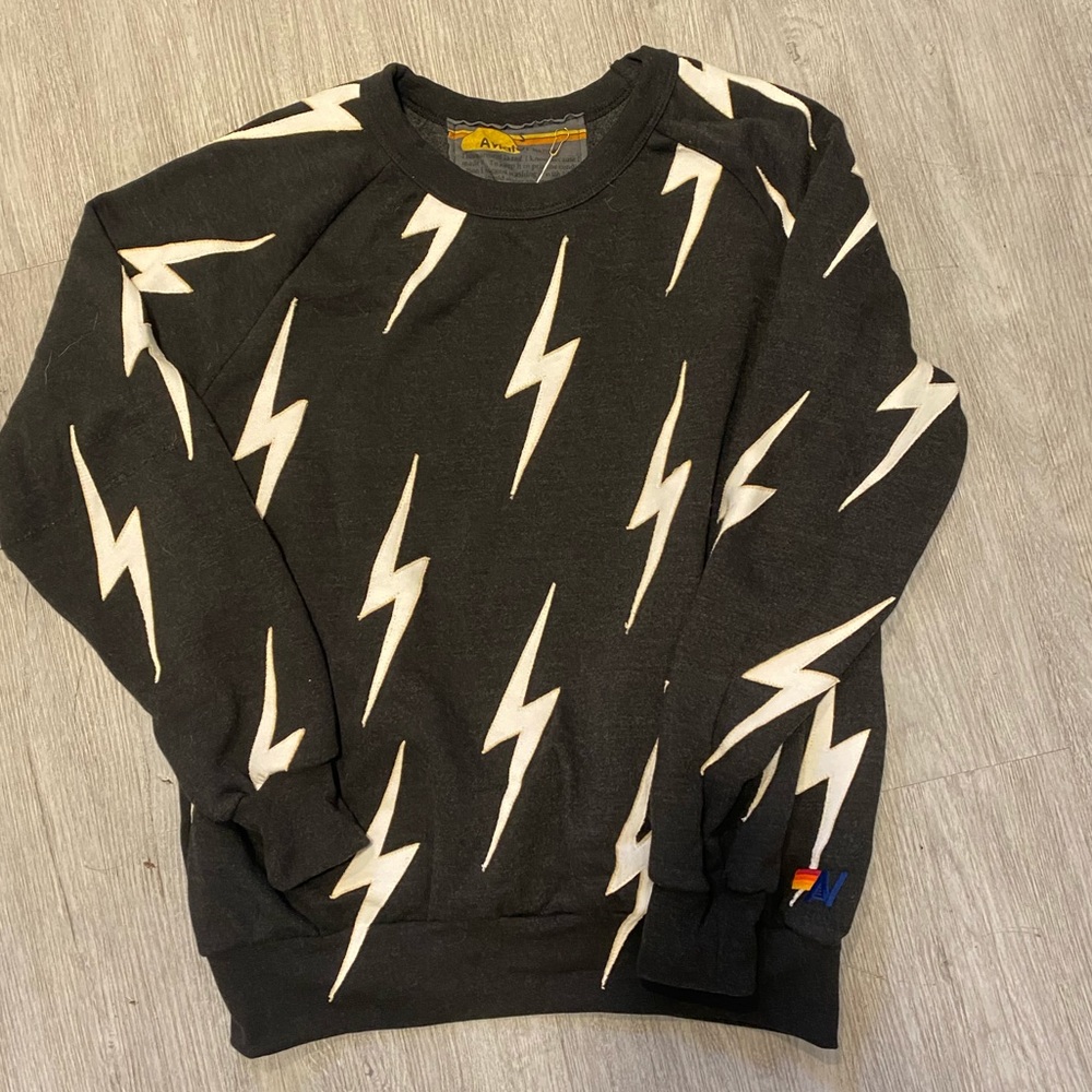 Aviator nation bolt stitch crew sweatshirt